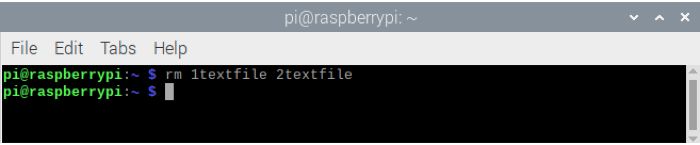 RPi Eliminar archivos usando la terminal