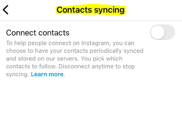 Cómo sincronizar tus contactos de Instagram